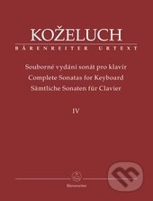 Souborné vydání sonát pro klavír IV - Leopold Koželuh, Bärenreiter Praha, 2016
