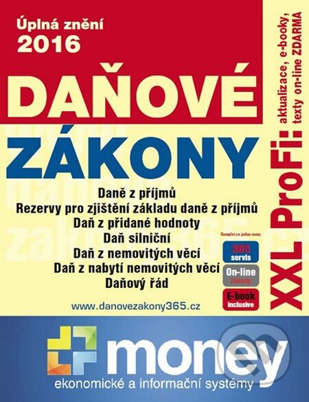 Kniha: Daňové zákony 2016 XXL ProFi (Milan Halenka a Zdeněk Fryšák). Newsletter, 2016 Kniha: Daňové zákony 2016 XXL ProFi (Milan Halenka a Zdeněk Fryšák). Newsletter, 2016