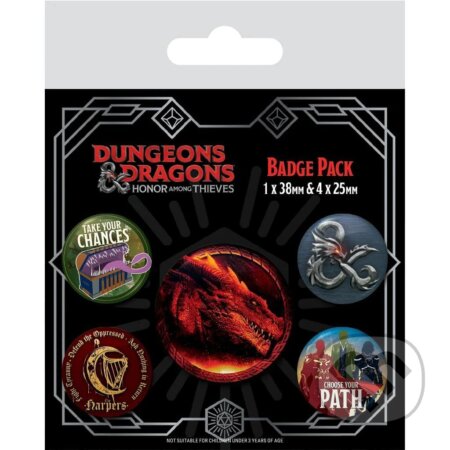 Sada odznakov Dungeons & Dragons: Česť zlodejov (Pyramid International). Pyramid International, 2023 Sada odznakov Dungeons & Dragons: Česť zlodejov (Pyramid International). Pyramid International, 2023