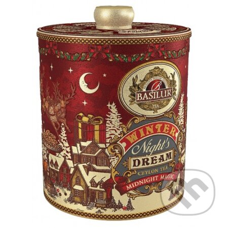 Kávy a čaje: BASILUR Winter Night´s Dream Midnight Magic plech 100g (Bio - Racio). Bio - Racio, 2023 Kávy a čaje: BASILUR Winter Night´s Dream Midnight Magic plech 100g (Bio - Racio). Bio - Racio, 2023