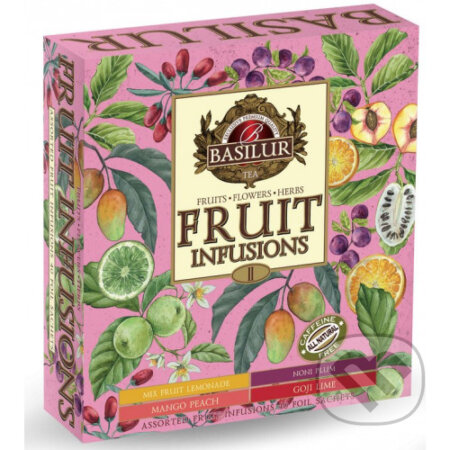 Kávy a čaje: BASILUR Fruit Infusions Assorted Vol.II 40x2g (Bio - Racio). Bio - Racio, 2023 Kávy a čaje: BASILUR Fruit Infusions Assorted Vol.II 40x2g (Bio - Racio). Bio - Racio, 2023