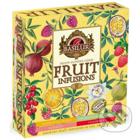 Kávy a čaje: BASILUR Fruit Infusions Assorted Vol.III 40x2g (Bio - Racio). Bio - Racio, 2023 Kávy a čaje: BASILUR Fruit Infusions Assorted Vol.III 40x2g (Bio - Racio). Bio - Racio, 2023
