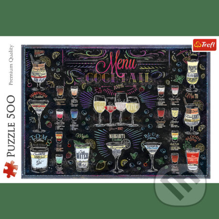 Puzzle: Trefl Puzzle 500 - Cocktail Menu (Trefl). Trefl, 2023 Puzzle: Trefl Puzzle 500 - Cocktail Menu (Trefl). Trefl, 2023