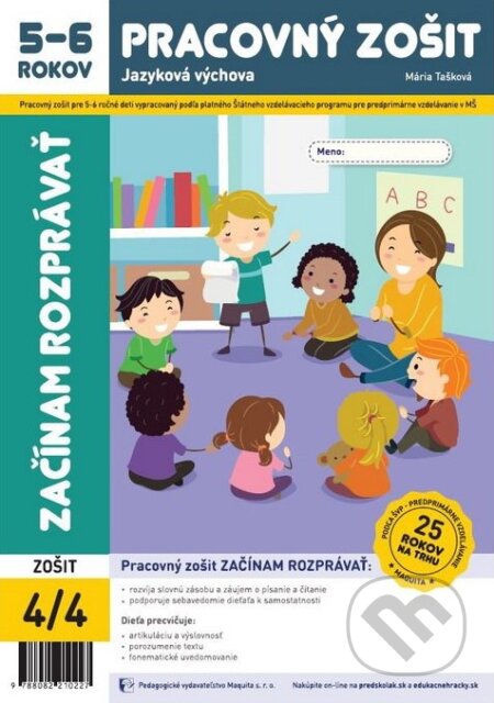 Kniha: Začínam rozprávať (Mária Tašková). Maquita, 2023 Kniha: Začínam rozprávať (Mária Tašková). Maquita, 2023