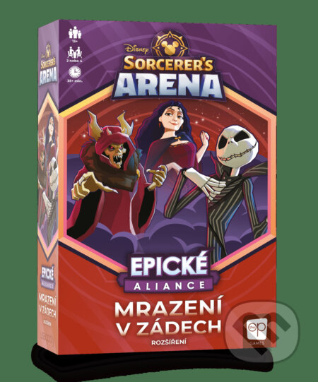 Společenská hra: Disney Sorcerer's Arena - Epické aliance: Mrazení v zádech (Sean Fletcher). Blackfire, 2023 Společenská hra: Disney Sorcerer's Arena - Epické aliance: Mrazení v zádech (Sean Fletcher). Blackfire, 2023