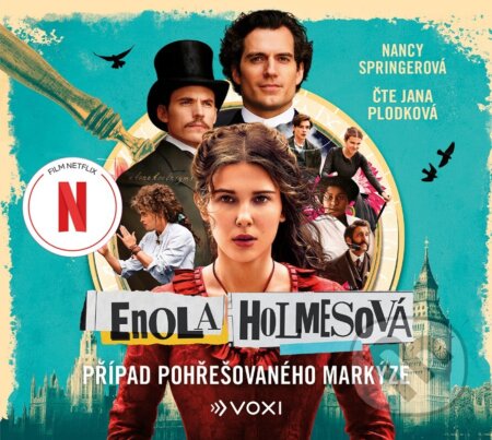 Audiokniha: Enola Holmesová: Případ pohřešovaného markýze (audiokniha) (Nancy Springer). Voxi, 2023 Audiokniha: Enola Holmesová: Případ pohřešovaného markýze (audiokniha) (Nancy Springer). Voxi, 2023