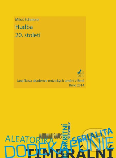 Kniha: Hudba 20. století (Miloš Schnierer). Janáčkova akademie múzických umění v Brně, 2014 Kniha: Hudba 20. století (Miloš Schnierer). Janáčkova akademie múzických umění v Brně, 2014