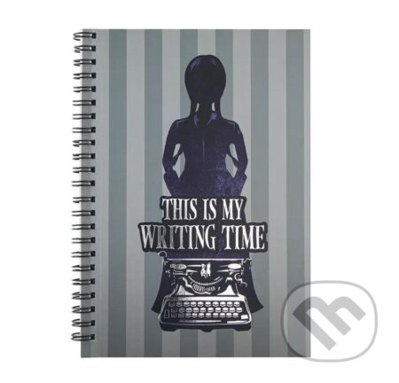 Wednesday Zápisník krúžkový - This Is My Writing Time (Distrineo). Distrineo, 2023 Wednesday Zápisník krúžkový - This Is My Writing Time (Distrineo). Distrineo, 2023