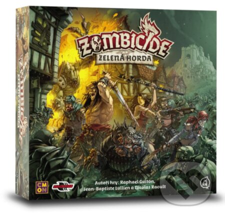 Spoločenská hra: Zombicide: Zelená Horda (Jean-Baptiste Lullien, Nicolas Rao a Raphaël Guiton). Blackfire, 2018 Spoločenská hra: Zombicide: Zelená Horda (Jean-Baptiste Lullien, Nicolas Rao a Raphaël Guiton). Blackfire, 2018