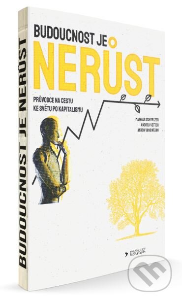 Kniha: Budoucnost je nerůst (Aaron Vansintjan, Andrea Vetter a Matthias Schmelzer). PeopleComm, 2023 Kniha: Budoucnost je nerůst (Aaron Vansintjan, Andrea Vetter a Matthias Schmelzer). PeopleComm, 2023