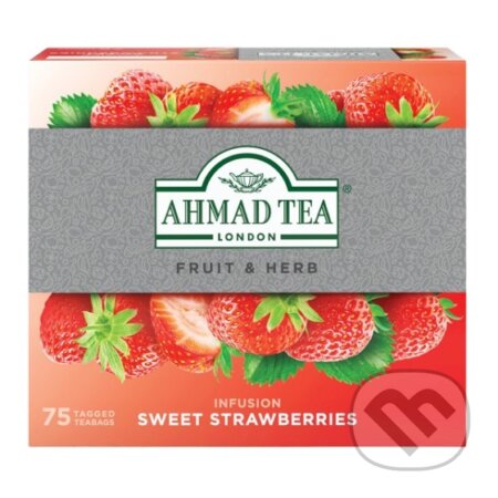Kávy a čaje: AHMAD TEA Sweet Strawberries 75x1,8 g (AHMAD TEA). AHMAD TEA Kávy a čaje: AHMAD TEA Sweet Strawberries 75x1,8 g (AHMAD TEA). AHMAD TEA