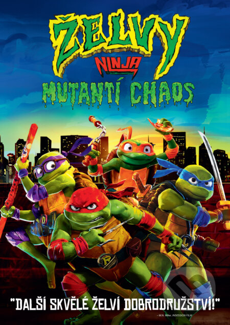 Film: Želvy Ninja: Mutantí chaos (Jeff Rowe a Kyler Spears) (DVD). Magicbox, 2023 Film: Želvy Ninja: Mutantí chaos (Jeff Rowe a Kyler Spears) (DVD). Magicbox, 2023