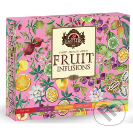 Kávy a čaje: BASILUR Fruit Infusions Assorted Vol.II 60x2g (Bio - Racio). Bio - Racio, 2023 Kávy a čaje: BASILUR Fruit Infusions Assorted Vol.II 60x2g (Bio - Racio). Bio - Racio, 2023