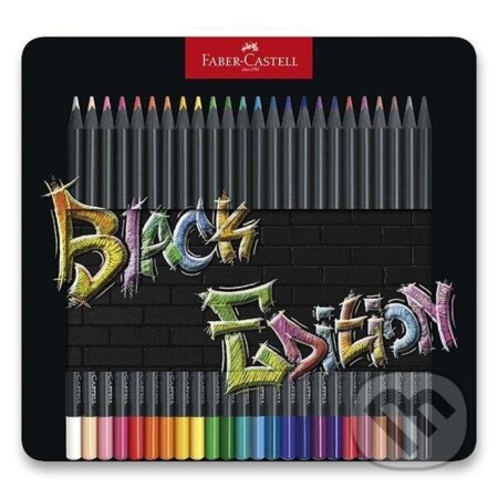 Pastelky Black Edition set plech 24 farebné (Faber-Castell). Faber-Castell, 2023 Pastelky Black Edition set plech 24 farebné (Faber-Castell). Faber-Castell, 2023