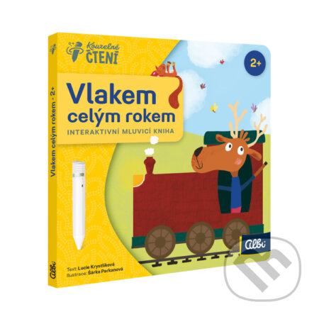 Kniha: Kouzelné čtení: Leporelo Vlakem celým rokem (Albi). Albi, 2023 Kniha: Kouzelné čtení: Leporelo Vlakem celým rokem (Albi). Albi, 2023