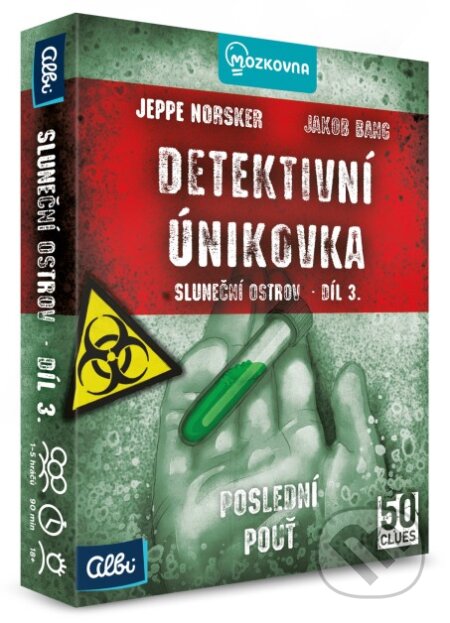 Spoločenská hra: Detektivní únikovka - Sluneční ostrov díl 3. (Jakob Bang a Jeppe Norsker). Albi, 2023 Spoločenská hra: Detektivní únikovka - Sluneční ostrov díl 3. (Jakob Bang a Jeppe Norsker). Albi, 2023