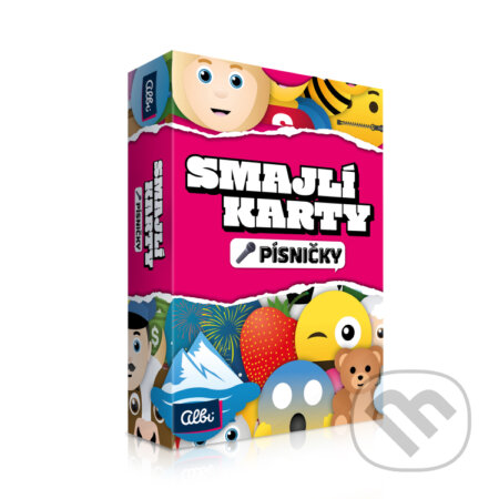 Společenská hra: Smajlíkarty - Písničky (Albi). Albi, 2023 Společenská hra: Smajlíkarty - Písničky (Albi). Albi, 2023