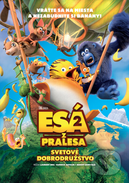 Film: Esá z pralesa 2: Svetové dobrodružstvo (SK) (Benoît Somville, Laurent Bru a Yannick Moulin) (DVD). Magicbox, 2024 Film: Esá z pralesa 2: Svetové dobrodružstvo (SK) (Benoît Somville, Laurent Bru a Yannick Moulin) (DVD). Magicbox, 2024