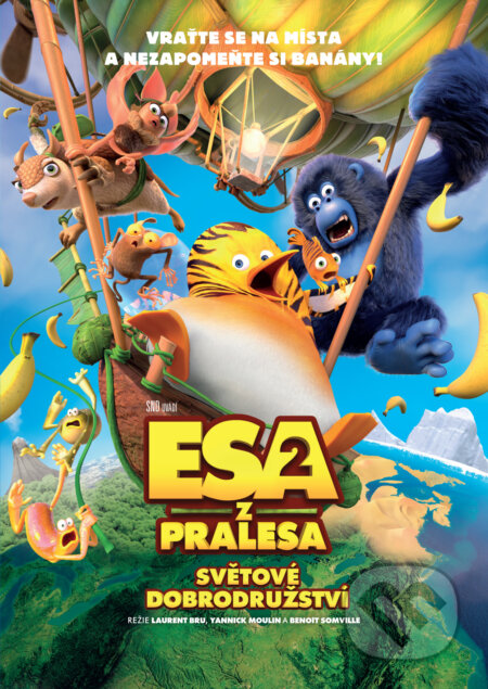 Film: Esa z pralesa 2: Světové dobrodružství (Benoît Somville, Laurent Bru a Yannick Moulin) (DVD). Magicbox, 2024 Film: Esa z pralesa 2: Světové dobrodružství (Benoît Somville, Laurent Bru a Yannick Moulin) (DVD). Magicbox, 2024