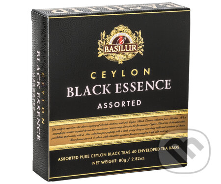Kávy a čaje: BASILUR Black Essence Assorted 40ks (Bio - Racio). Bio - Racio, 2023 Kávy a čaje: BASILUR Black Essence Assorted 40ks (Bio - Racio). Bio - Racio, 2023