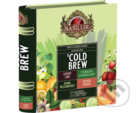 Kávy a čaje: BASILUR Cold Brew Book Assorted plech 32x2g (Bio - Racio). Bio - Racio, 2023 Kávy a čaje: BASILUR Cold Brew Book Assorted plech 32x2g (Bio - Racio). Bio - Racio, 2023