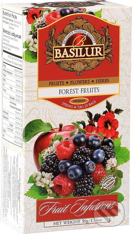 BASILUR Fruit Forest Fruits 25x2g, Bio - Racio, 2023