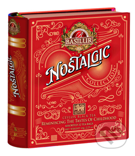 Kávy a čaje: BASILUR Nostalgic Book Assorted plech 32x2g (Bio - Racio). Bio - Racio, 2023 Kávy a čaje: BASILUR Nostalgic Book Assorted plech 32x2g (Bio - Racio). Bio - Racio, 2023