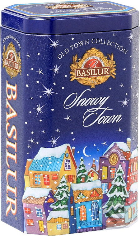 Kávy a čaje: BASILUR Old Town Snowy Town (Blue) plech 75g (Bio - Racio). Bio - Racio, 2023 Kávy a čaje: BASILUR Old Town Snowy Town (Blue) plech 75g (Bio - Racio). Bio - Racio, 2023