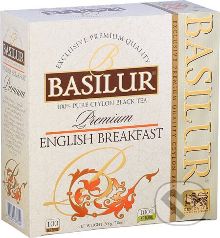 BASILUR Premium English Breakfast 100x2g, Bio - Racio, 2023