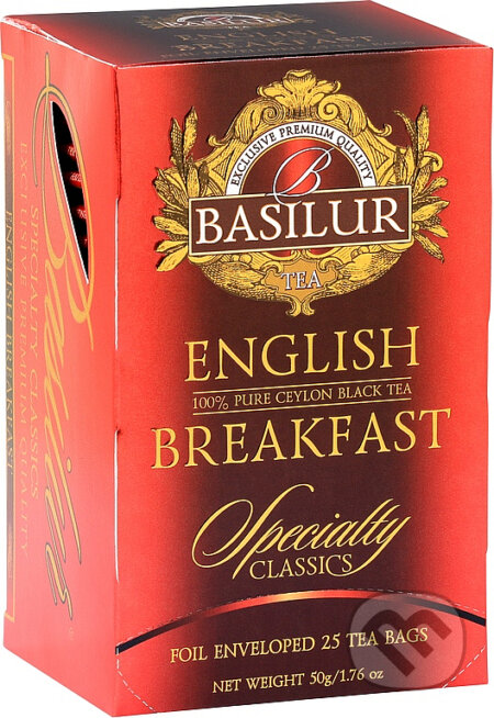 Kávy a čaje: BASILUR Specialty English Breakfast papier 20x2g (Bio - Racio). Bio - Racio, 2023 Kávy a čaje: BASILUR Specialty English Breakfast papier 20x2g (Bio - Racio). Bio - Racio, 2023