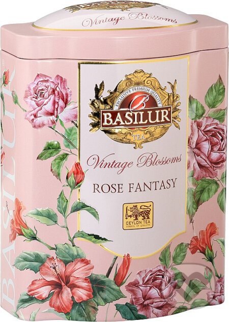 Kávy a čaje: BASILUR Vintage Blossoms Rose Fantasy plech 100g (Bio - Racio). Bio - Racio, 2023 Kávy a čaje: BASILUR Vintage Blossoms Rose Fantasy plech 100g (Bio - Racio). Bio - Racio, 2023