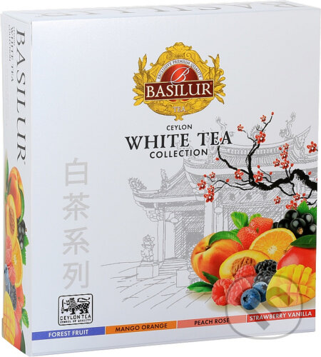 BASILUR White Tea Assorted přebal 40x1,5g, Bio - Racio, 2023