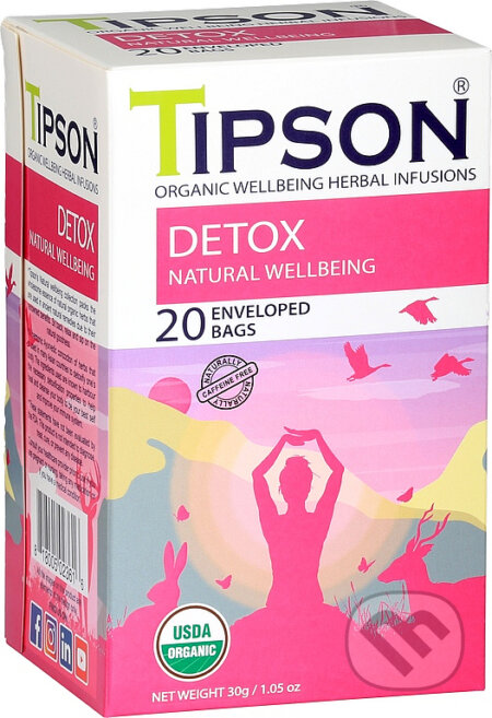 Kávy a čaje: TIPSON BIO Wellbeing Detox 20x1,5g (Bio - Racio). Bio - Racio, 2023 Kávy a čaje: TIPSON BIO Wellbeing Detox 20x1,5g (Bio - Racio). Bio - Racio, 2023