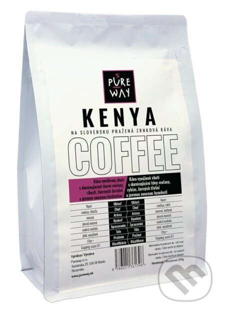 Kávy a čaje: Kenya (mletá) (Pure Way). Pure Way Kávy a čaje: Kenya (mletá) (Pure Way). Pure Way