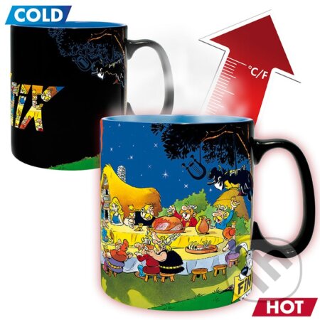 Asterix a Obelix Keramický hrnček meniaci sa 460 ml - Banquet (ABYstyle). ABYstyle, 2023 Asterix a Obelix Keramický hrnček meniaci sa 460 ml - Banquet (ABYstyle). ABYstyle, 2023