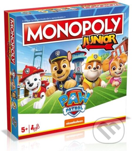 Monopoly Junior Tlapková patrola CZ, Winning Moves, 2023
