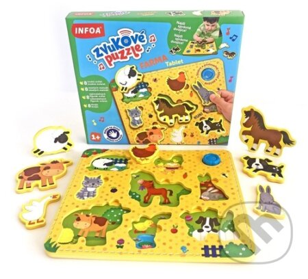 Puzzle: Zvukové puzzle Farma - Tablet vkládačka (INFOA). INFOA, 2023 Puzzle: Zvukové puzzle Farma - Tablet vkládačka (INFOA). INFOA, 2023