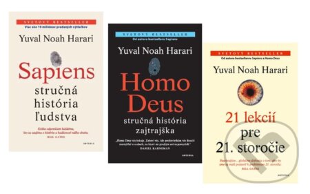 Kniha: Sapiens + Homo Deus + 21 lekcií pre 21. storočie (Yuval Noah Harari). Aktuell, 2023 Kniha: Sapiens + Homo Deus + 21 lekcií pre 21. storočie (Yuval Noah Harari). Aktuell, 2023