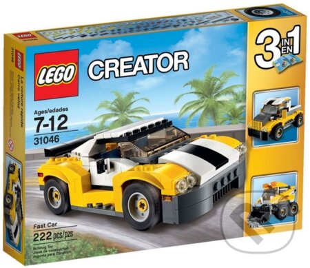 LEGO Creator 31046 Rýchle auto		 19,99 EUR 	 540 Kč, LEGO, 2016