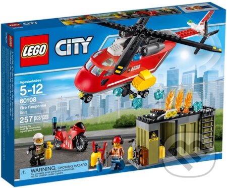 Spoločenská hra: LEGO City Fire 60108 Hasičská zásahová jednotka (LEGO). LEGO, 2016 Spoločenská hra: LEGO City Fire 60108 Hasičská zásahová jednotka (LEGO). LEGO, 2016