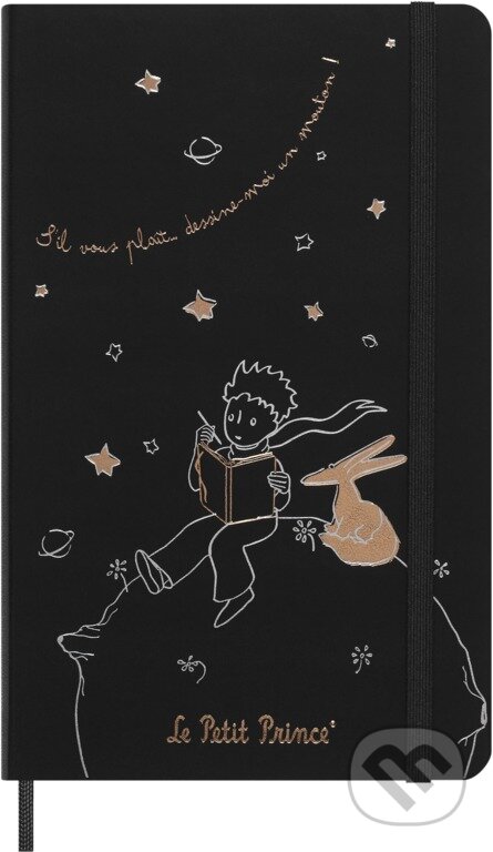 Moleskine - zápisník Le Petit Prince (Malý princ, čierny) v darčekovej krabici, Moleskine, 2023
