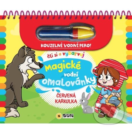 Kniha: Červená karkulka - Čti a vybarvuj Magické vodní omalovánky (SUN). SUN, 2023 Kniha: Červená karkulka - Čti a vybarvuj Magické vodní omalovánky (SUN). SUN, 2023