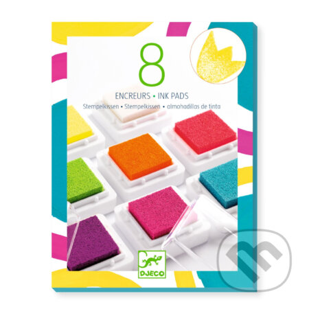 8 pečiatkových podušiek: POP farby a čistiaca poduška, Djeco, 2023