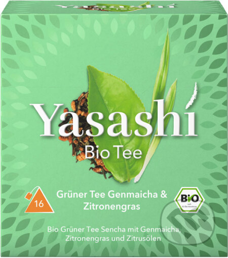 Kávy a čaje: Yasashi BIO Green Tea Genmaicha & Lemon Grass (Yasashi). Yasashi, 2023 Kávy a čaje: Yasashi BIO Green Tea Genmaicha & Lemon Grass (Yasashi). Yasashi, 2023