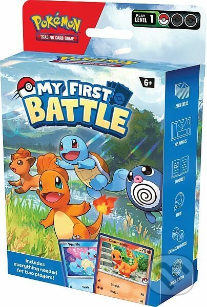Spoločenská hra: Pokémon: My First Battle - Charmander, Squirtle (Pokemon). Pokemon, 2023 Spoločenská hra: Pokémon: My First Battle - Charmander, Squirtle (Pokemon). Pokemon, 2023