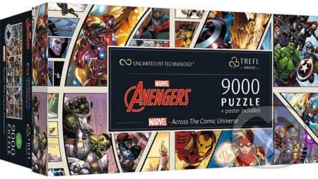 Puzzle: Naprieč komiksovým vesmírom 9000 dielikov (Trefl). Trefl, 2024 Puzzle: Naprieč komiksovým vesmírom 9000 dielikov (Trefl). Trefl, 2024