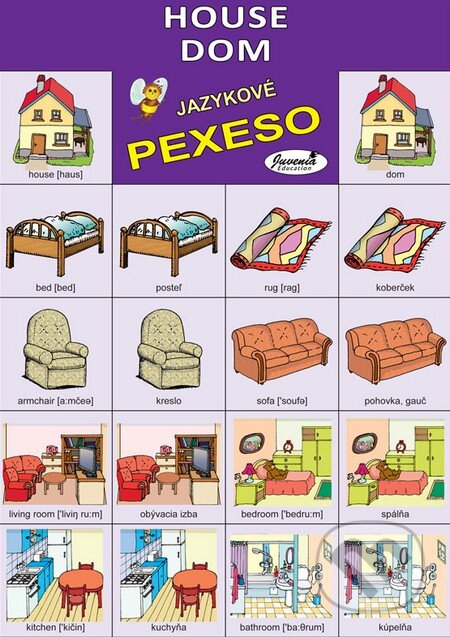 Jazykové pexeso: House / Dom (Juvenia Education Studio). Juvenia Education Studio, 2016 Jazykové pexeso: House / Dom (Juvenia Education Studio). Juvenia Education Studio, 2016