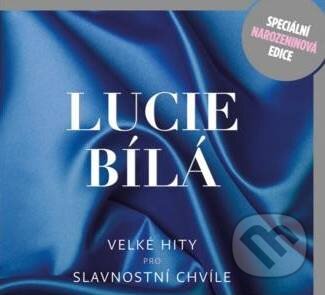 Hudobné CD: Lucie Bílá: Velké hity pro slavnostní chvíle (Warner Music). Warner Music, 2016 Hudobné CD: Lucie Bílá: Velké hity pro slavnostní chvíle (Warner Music). Warner Music, 2016