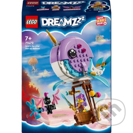 Spoločenská hra: LEGO® DREAMZzz™ 71472 Izzie a jej teplovzdušný balón v tvare narvala (LEGO). LEGO, 2024 Spoločenská hra: LEGO® DREAMZzz™ 71472 Izzie a jej teplovzdušný balón v tvare narvala (LEGO). LEGO, 2024
