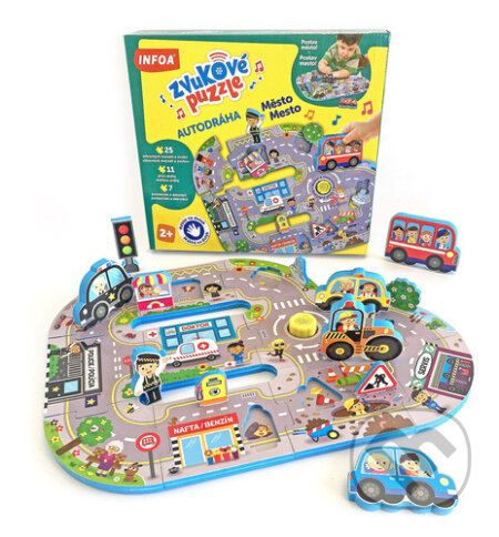Puzzle: Zvukové puzzle Autodráha - Město/Mesto (INFOA). INFOA, 2023 Puzzle: Zvukové puzzle Autodráha - Město/Mesto (INFOA). INFOA, 2023